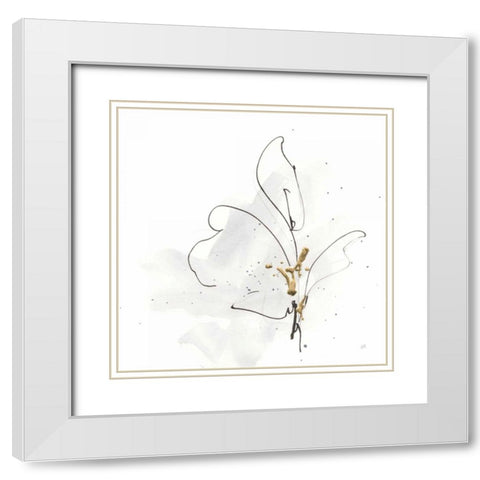 Cool Gray V White Modern Wood Framed Art Print with Double Matting by Paschke, Chris