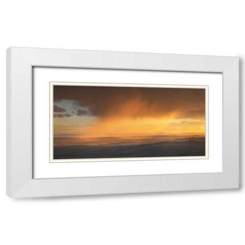 Sunset Clouds in the Tetons White Modern Wood Framed Art Print with Double Matting by Majchrowicz, Alan