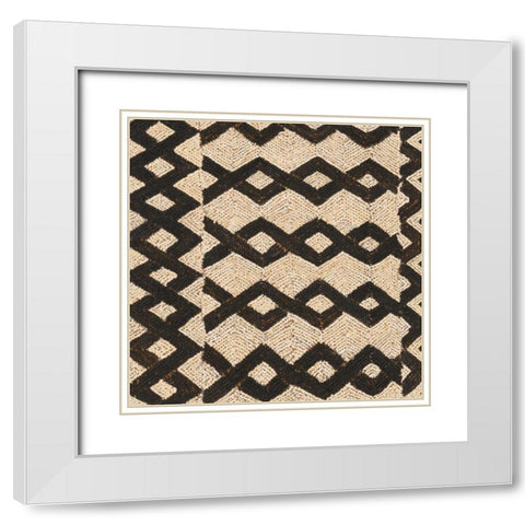 Kuba Abstract II White Modern Wood Framed Art Print with Double Matting by Schlabach, Sue