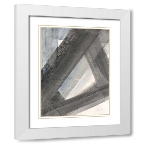 Under the Bridge I White Modern Wood Framed Art Print with Double Matting by Hristova, Albena