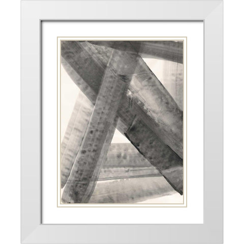 Under the Bridge II White Modern Wood Framed Art Print with Double Matting by Hristova, Albena