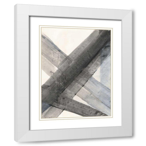 Under the Bridge III White Modern Wood Framed Art Print with Double Matting by Hristova, Albena