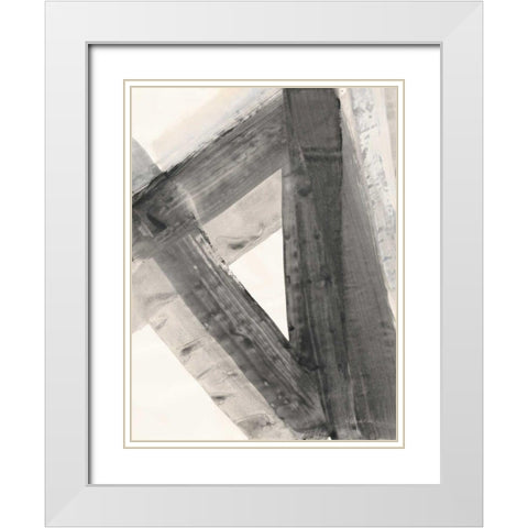 Under the Bridge IV White Modern Wood Framed Art Print with Double Matting by Hristova, Albena