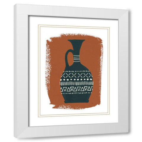 Global Vessels I White Modern Wood Framed Art Print with Double Matting by Hershey, Moira