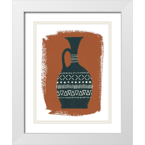 Global Vessels I White Modern Wood Framed Art Print with Double Matting by Hershey, Moira