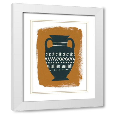 Global Vessels II White Modern Wood Framed Art Print with Double Matting by Hershey, Moira