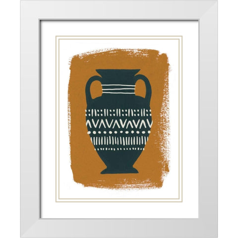 Global Vessels II White Modern Wood Framed Art Print with Double Matting by Hershey, Moira