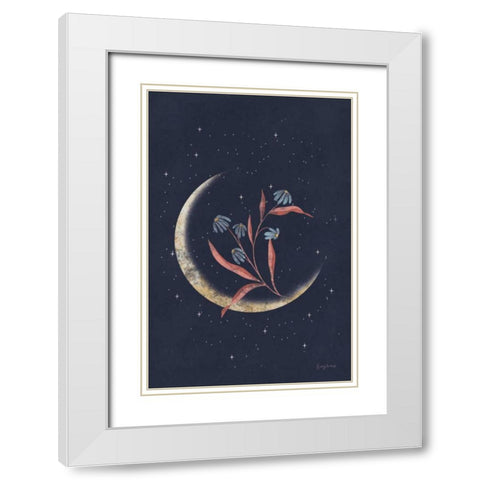 Luna II White Modern Wood Framed Art Print with Double Matting by Thorns, Becky