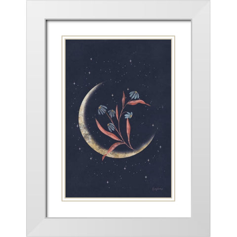 Luna II White Modern Wood Framed Art Print with Double Matting by Thorns, Becky