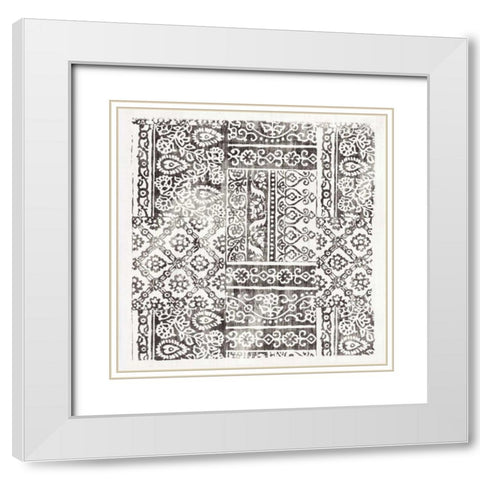 Garden Gate Ebony White Modern Wood Framed Art Print with Double Matting by Wild Apple Portfolio