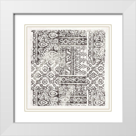 Garden Gate Ebony White Modern Wood Framed Art Print with Double Matting by Wild Apple Portfolio