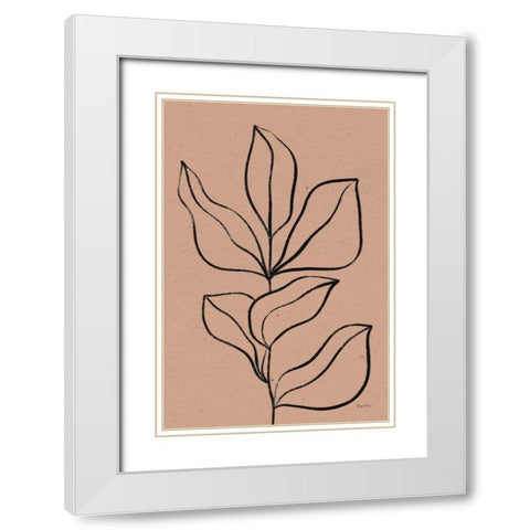 Balance VII White Modern Wood Framed Art Print with Double Matting by Thorns, Becky
