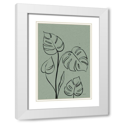 Balance VIII White Modern Wood Framed Art Print with Double Matting by Thorns, Becky