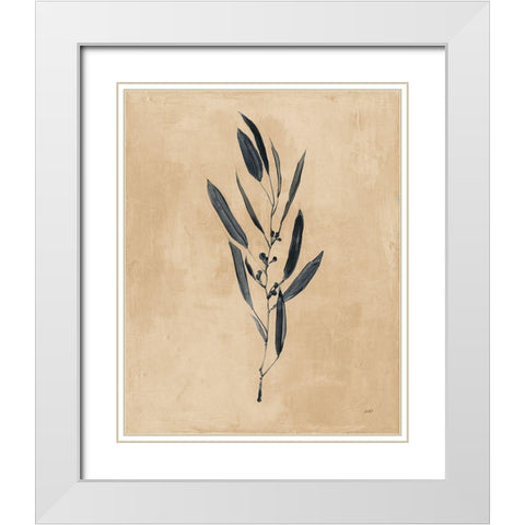 Botanical Study I Brown White Modern Wood Framed Art Print with Double Matting by Purinton, Julia