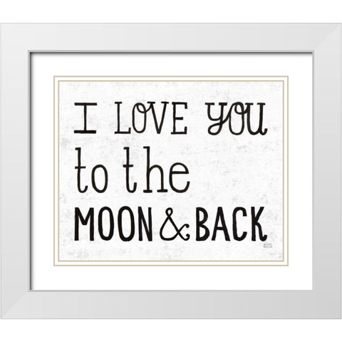 Sun and Moon II Black White Modern Wood Framed Art Print with Double Matting by Mullan, Michael