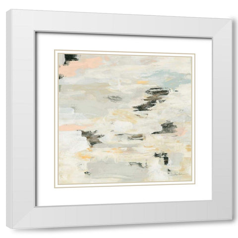 Steps on Stones I Boho White Modern Wood Framed Art Print with Double Matting by Vassileva, Silvia