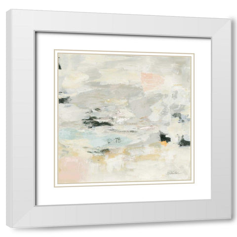Steps on Stones II White Modern Wood Framed Art Print with Double Matting by Vassileva, Silvia
