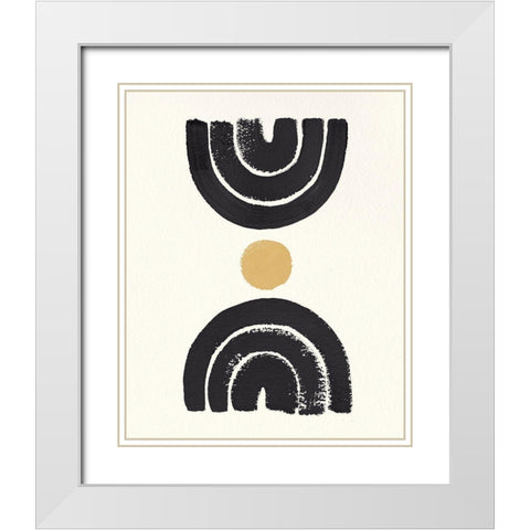 Desert Rainbows I Dark White Modern Wood Framed Art Print with Double Matting by Hershey, Moira