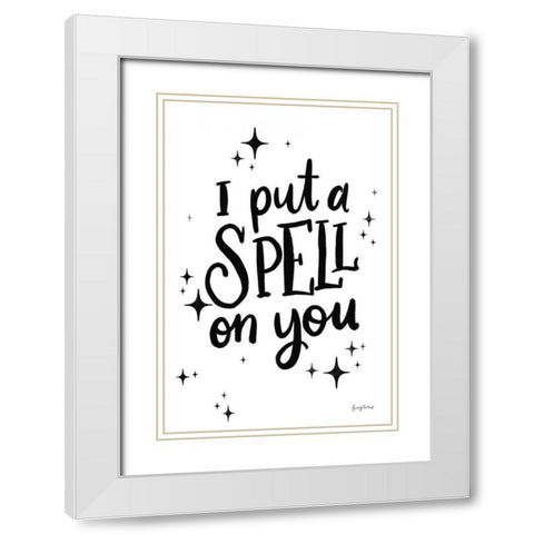 Sophisticated Spooky III BW White Modern Wood Framed Art Print with Double Matting by Thorns, Becky