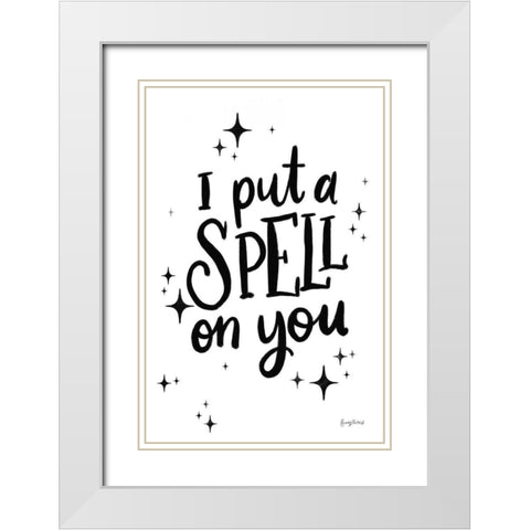 Sophisticated Spooky III BW White Modern Wood Framed Art Print with Double Matting by Thorns, Becky