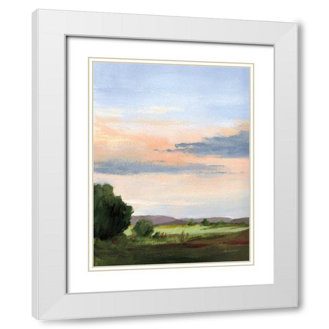 Skylight I White Modern Wood Framed Art Print with Double Matting by Munger, Pamela