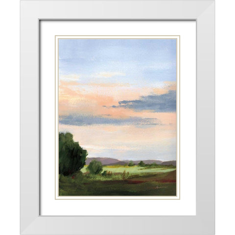 Skylight I White Modern Wood Framed Art Print with Double Matting by Munger, Pamela
