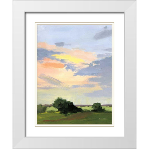 Skylight II White Modern Wood Framed Art Print with Double Matting by Munger, Pamela