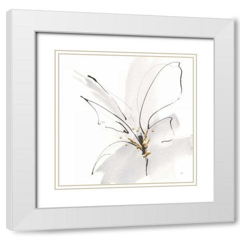 Cool Gray VII White Modern Wood Framed Art Print with Double Matting by Paschke, Chris