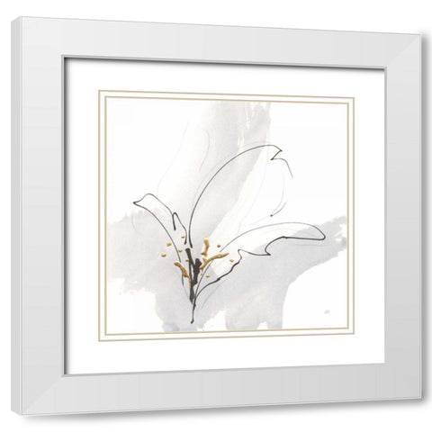 Cool Gray VIII White Modern Wood Framed Art Print with Double Matting by Paschke, Chris