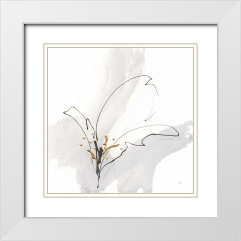 Cool Gray VIII White Modern Wood Framed Art Print with Double Matting by Paschke, Chris