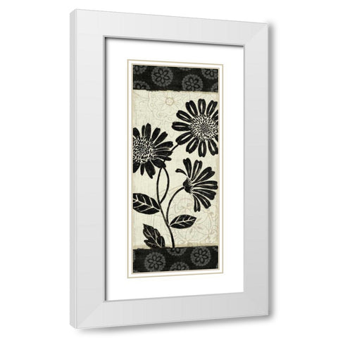 Influence IV White Modern Wood Framed Art Print with Double Matting by Brissonnet, Daphne