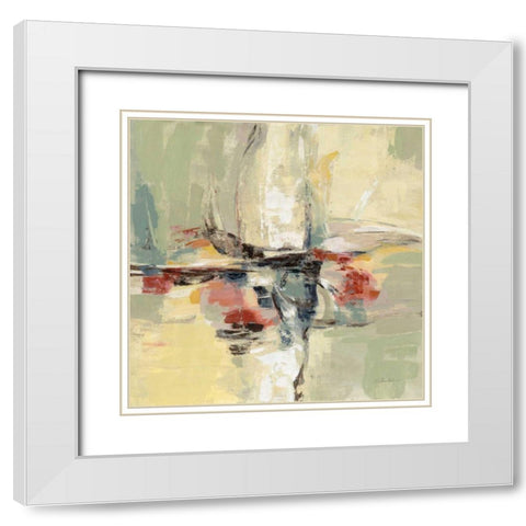 Island Vibe White Modern Wood Framed Art Print with Double Matting by Vassileva, Silvia