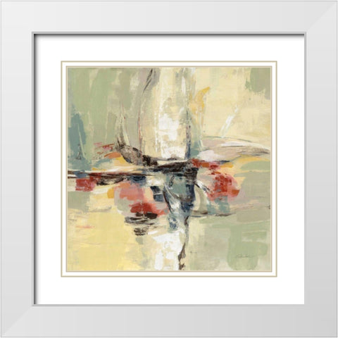 Island Vibe White Modern Wood Framed Art Print with Double Matting by Vassileva, Silvia