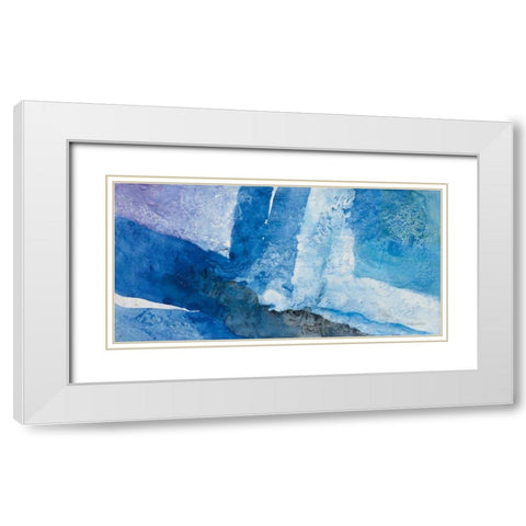 Intersect I White Modern Wood Framed Art Print with Double Matting by Hristova, Albena