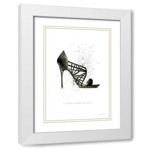 Stiletto Style I White Modern Wood Framed Art Print with Double Matting by Charro, Mercedes Lopez