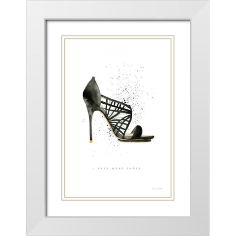 Stiletto Style I White Modern Wood Framed Art Print with Double Matting by Charro, Mercedes Lopez