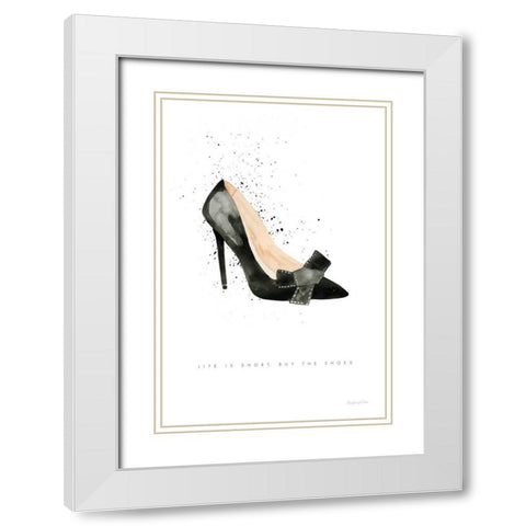 Stiletto Style III White Modern Wood Framed Art Print with Double Matting by Charro, Mercedes Lopez