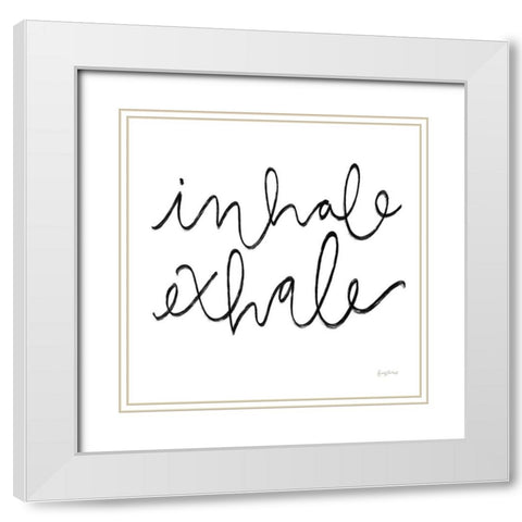 Calm Home III BW Crop White Modern Wood Framed Art Print with Double Matting by Thorns, Becky