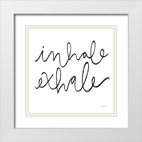 Calm Home III BW Crop White Modern Wood Framed Art Print with Double Matting by Thorns, Becky