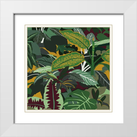 Jungle Safari I White Modern Wood Framed Art Print with Double Matting by Gallagher, Megan