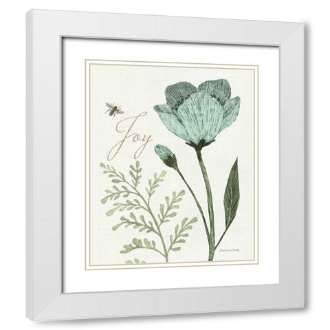 Springtime I v2 Joy White Modern Wood Framed Art Print with Double Matting by Miller, Sara Zieve