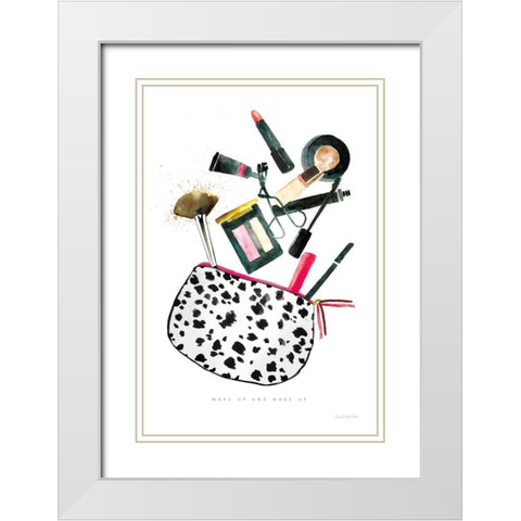 Make it Up I White Modern Wood Framed Art Print with Double Matting by Charro, Mercedes Lopez
