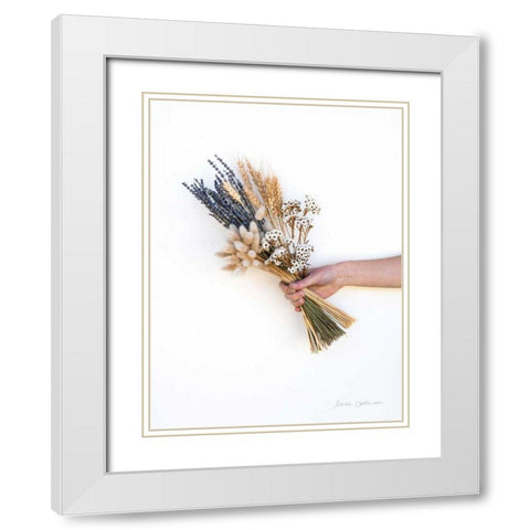 Gift of Autumn White Modern Wood Framed Art Print with Double Matting by Catterall, Elise