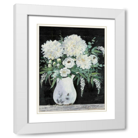 Late Summer Bouquet I Black Crop White Modern Wood Framed Art Print with Double Matting by Purinton, Julia
