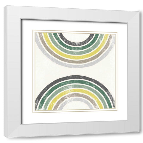 Over the Rainbow I White Modern Wood Framed Art Print with Double Matting by Hershey, Moira