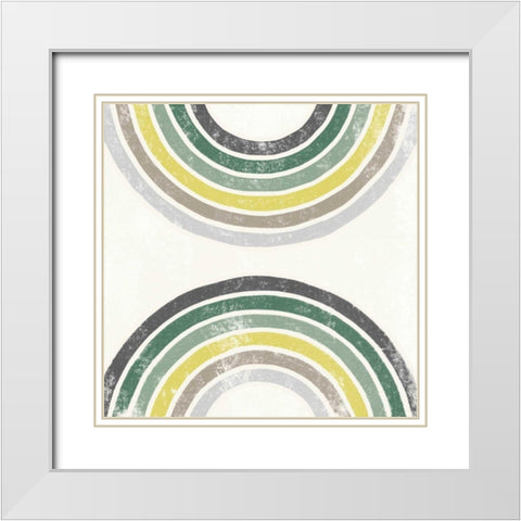 Over the Rainbow I White Modern Wood Framed Art Print with Double Matting by Hershey, Moira