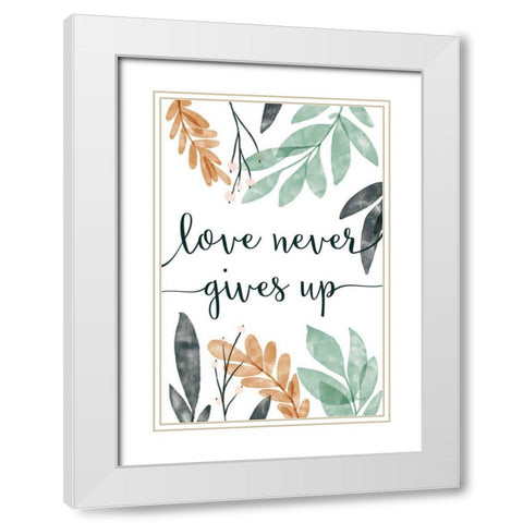 Sage Sayings III White Modern Wood Framed Art Print with Double Matting by Thorns, Becky