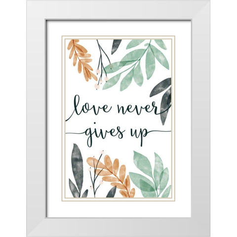 Sage Sayings III White Modern Wood Framed Art Print with Double Matting by Thorns, Becky
