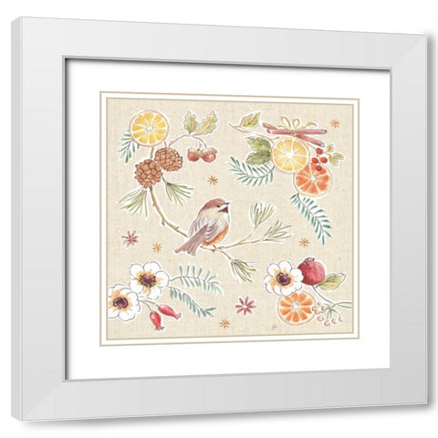 Winter Spice III White Modern Wood Framed Art Print with Double Matting by Brissonnet, Daphne