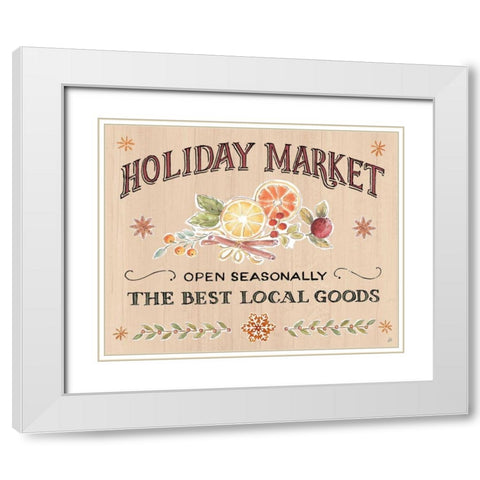 Winter Spice VI White Modern Wood Framed Art Print with Double Matting by Brissonnet, Daphne